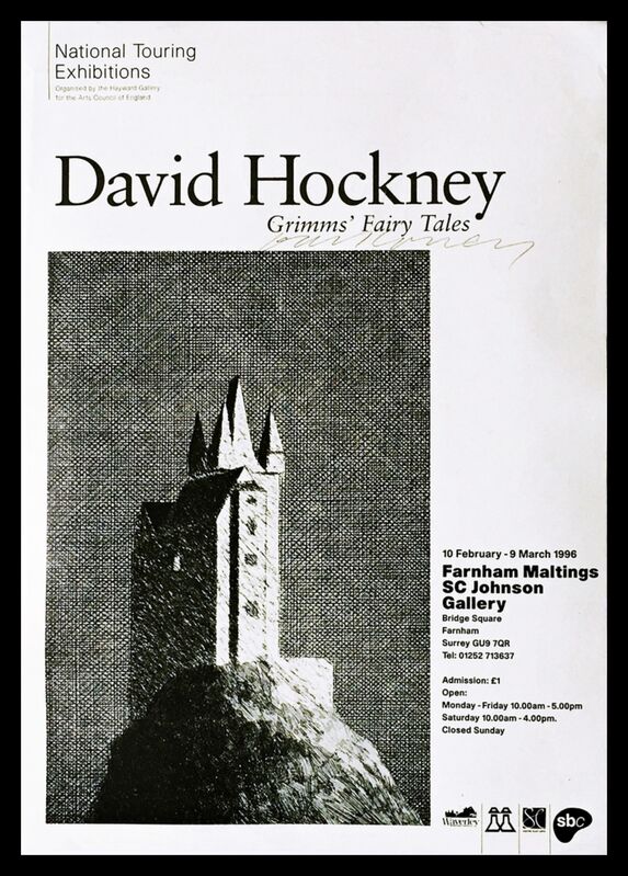 David Hockney, ‘Grimms' Fairy Tales (Hand Signed)’, 1996, Print, Offset Lithograph Poster. Hand Signed., Alpha 137 Gallery