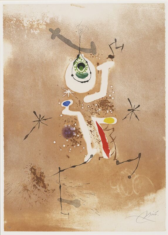 Joan Miró, ‘Joan Miró. Gravats 5 Poemes. Joan Salvat-Papasseit’, 1974, Print, The complete set of five etchings and aquatint in colours with embossing on Arches wove paper, Christie's