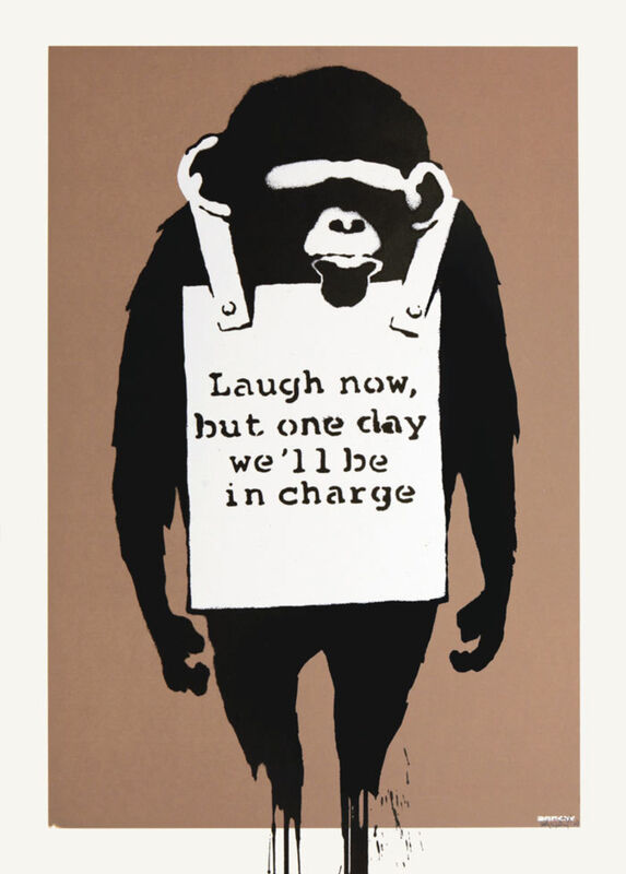 Banksy, ‘Laugh Now (Unsigned)’, 2004, Print, Screenprint, Yield Gallery