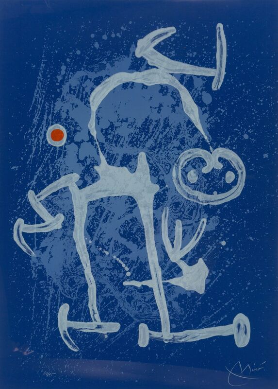 Joan Miró, ‘The Illiterate (Blue)’, 1969, Print, Lithograph in colors on wove paper, Heritage Auctions