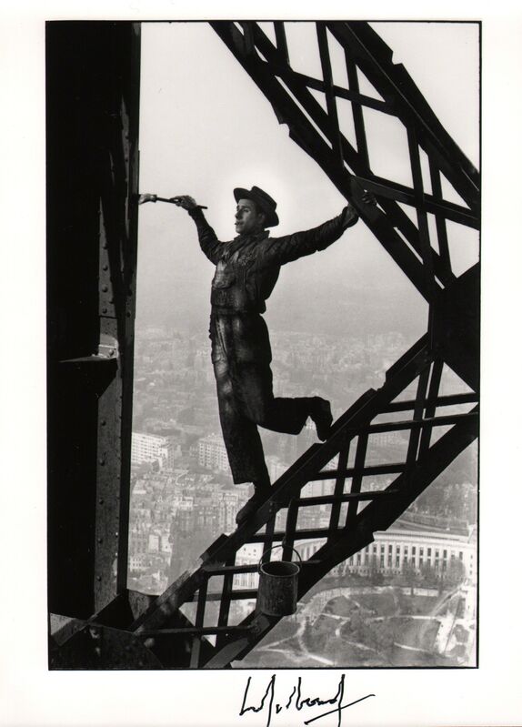 Marc Riboud, ‘The Eiffel Tower Painter, Paris’, 1953, Photography, Silver gelatin print, Atlas Gallery