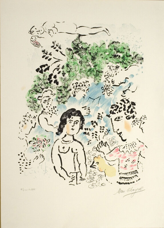 Marc Chagall, ‘La branche verte’, 1984, Print, Lithograph on Arches paper, Opera Gallery Gallery Auction