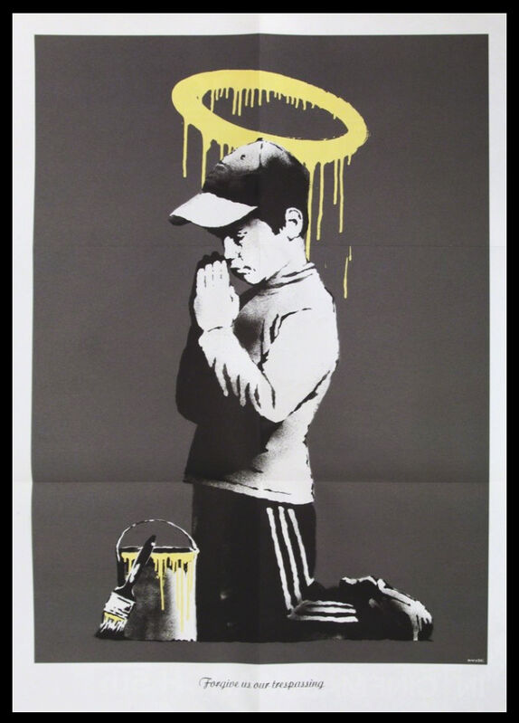 Banksy, ‘Forgive Us Our Trespassing’, 2010, Posters, Offset lithograph, EHC Fine Art Gallery Auction