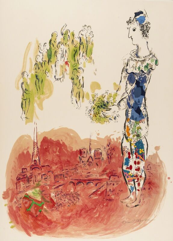 Marc Chagall, ‘Le Magicien de Paris II (Mourlot 598; Sorlier 598)’, 1969, Print, Lithograph printed in colours, Forum Auctions