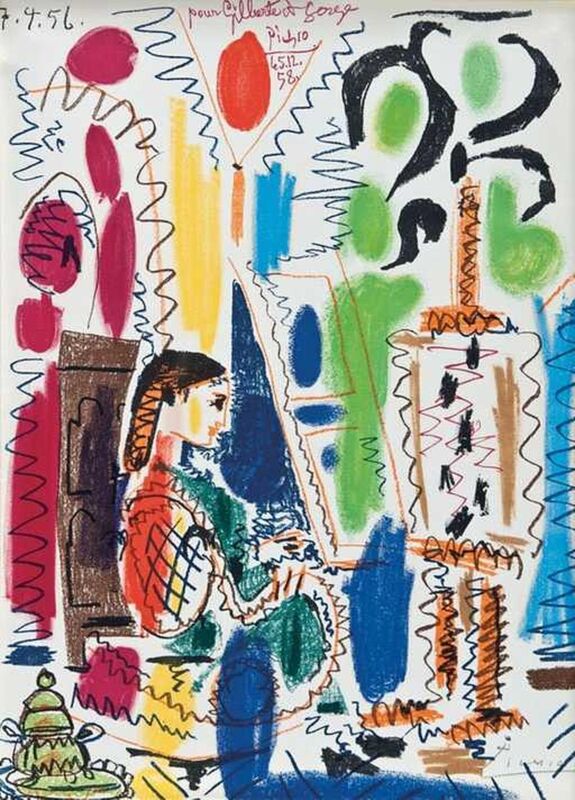 Pablo Picasso, ‘L'Atelier de Cannes’, 1956, Print, Lithograph on Arches paper, Tanya Baxter Contemporary