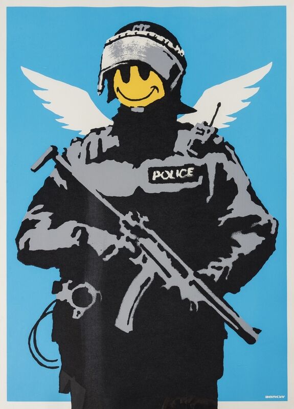 Banksy, ‘Flying Copper’, 2003, Print, Screenprint in colours, Forum Auctions