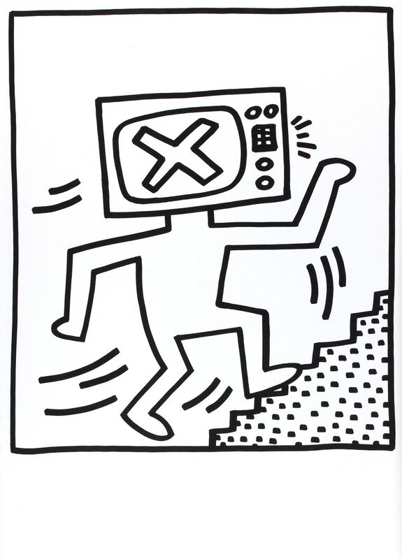Keith Haring, ‘Keith Haring - Lucio Amelio’, 1983, Print, Lithography on paper, Bertolami Fine Arts