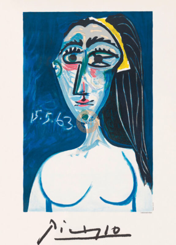 Pablo Picasso, ‘Buste de Femme Nue Face’, 1979-1982, Print, Lithography, hand-printed by a traditional multi-plate method using one single plate for each colour on paper, S&P