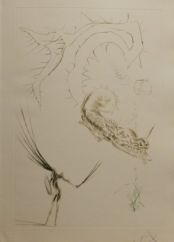 Salvador Dalí, ‘Tristan et Iseult Tristan and The Dragon’, 1970, Print, Etching, Fine Art Acquisitions Dali 