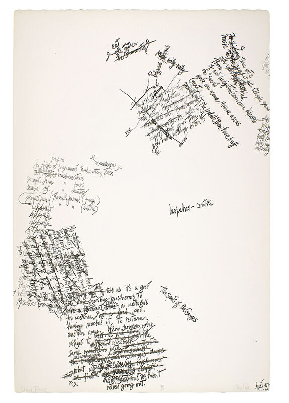 John Cage, ‘Trial proof for 'Mushroom Book'’, 1971-1972, Print, Lithograph, Emanuel von Baeyer