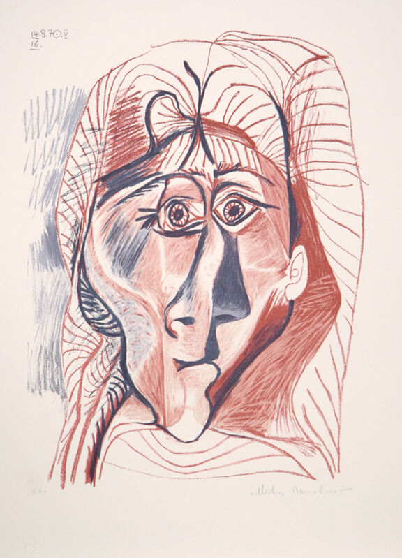 Pablo Picasso, ‘Visage de Femme de Face, 1970’, 1979-1982, Print, Lithograph on Arches paper, RoGallery