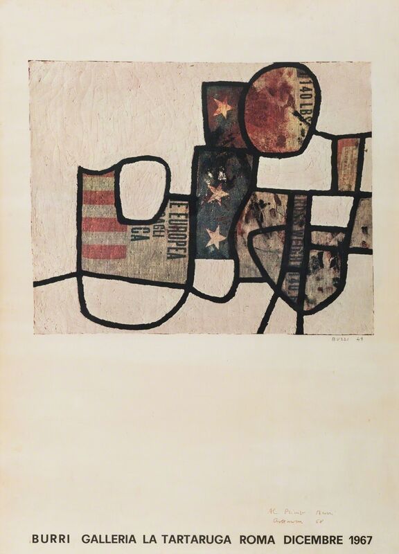Alberto Burri, ‘Burri’, 1967, Posters, Poster with dedication, Finarte
