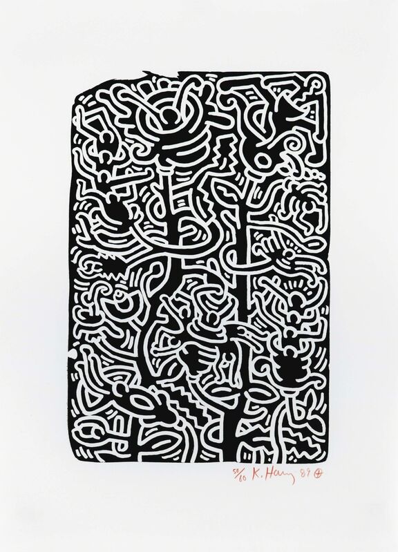 Keith Haring, ‘Stones: one plate’, 1989, Print, Lithograph on wove paper, Christie's