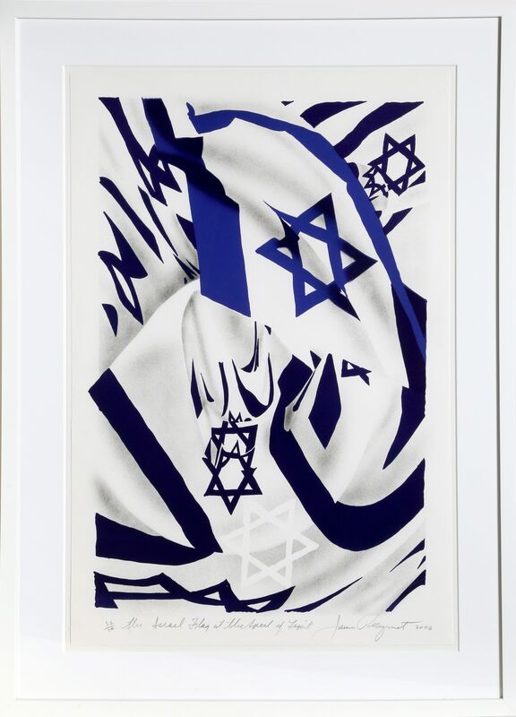 James Rosenquist, ‘Israel Flag at the Speed of Light’, 2006, Print, Lithograph, RoGallery