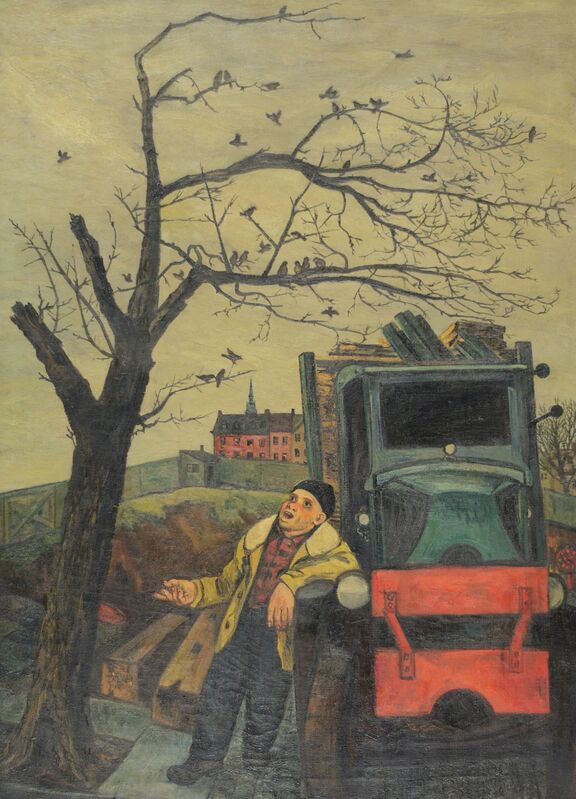 Gregorio Prestopino, ‘The Junkman's Serenade’, ca. 1935, Painting, Oil on canvas, Caldwell Gallery Hudson