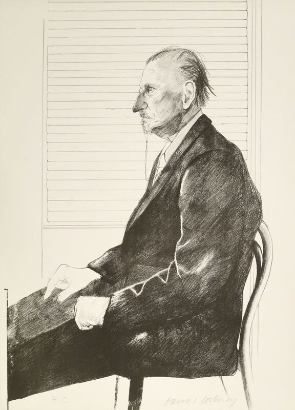 David Hockney, ‘Portrait of Felix Mann [S.A.C. 113]’, 1969, Print, Lithograph on arches, Roseberys