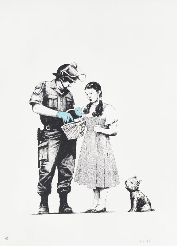 Banksy, ‘Stop & Search’, 2007, Print, Screenprint in colors, on Arches 88 paper, with full margins., Phillips