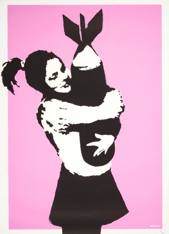 Banksy, ‘Bomb Hugger’, 2003, Print, Screen-print in colors on wove paper, MoonStar Fine Arts Advisors