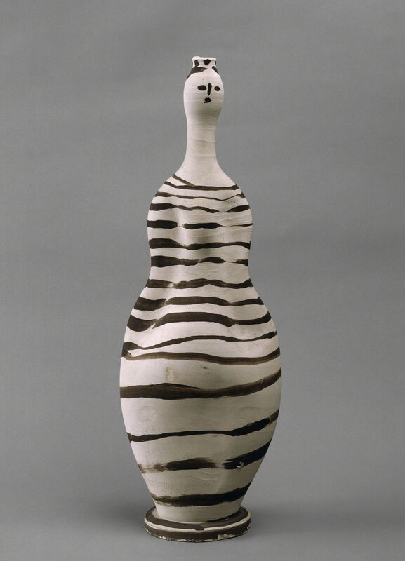 Pablo Picasso, ‘Vase: Woman’, 1948, Sculpture, White earthenware, painted with slips, The Museum of Modern Art