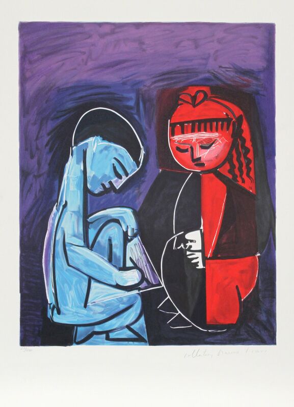 Pablo Picasso, ‘Deux Enfants Claude et Paloma’, 1973-originally created in 1952, Print, Lithograph on Arches Paper, RoGallery