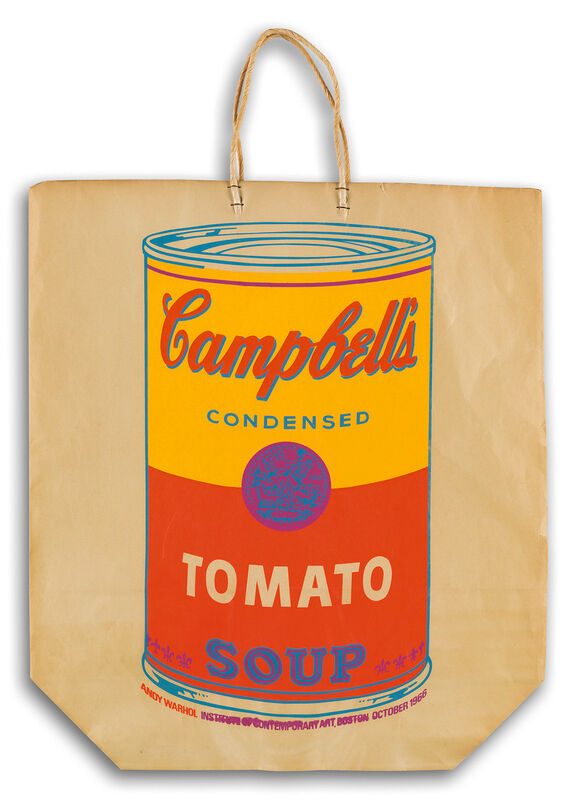 Andy Warhol, ‘Warhol Campbell's Soup Can on a Shopping Bag’, 1966, Posters, Paper bag and screenprint ink, Lot 180 Gallery