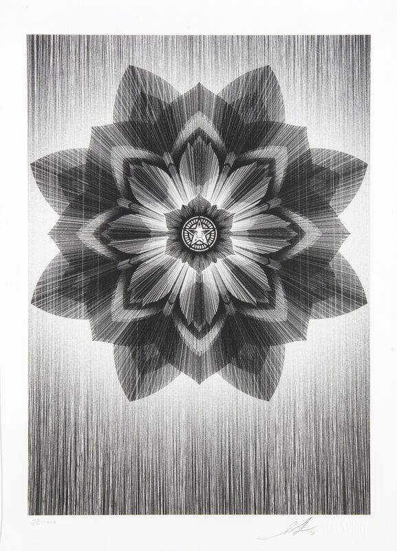 Shepard Fairey, ‘Obey X Kai & Sunny (Black & Silver)’, 2013, Print, Screen print in colours on 300 gsm 100% cotton Somerset satin paper, Tate Ward Auctions