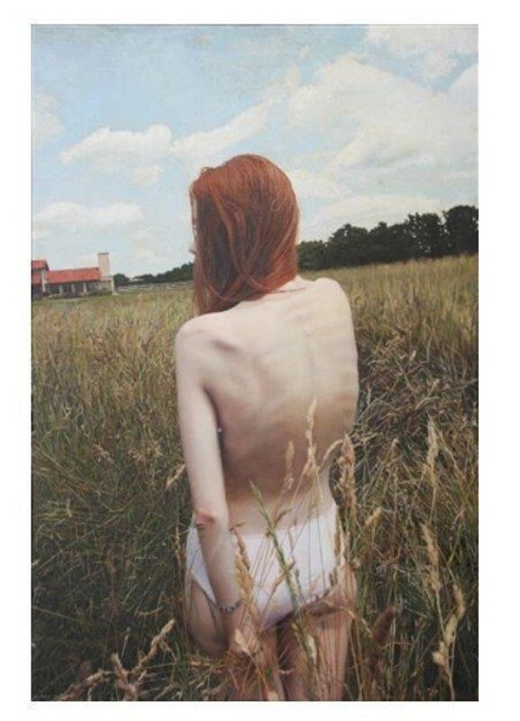 Yigal Ozeri, ‘Jessica in the Field’, 2008, Painting, Oil on canvas, Artsy x Rago/Wright