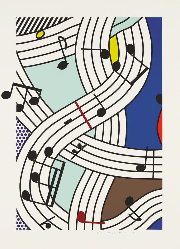 Roy Lichtenstein, ‘Composition I’, 1996, Print, Screenprint in colors, on Lanaquarelle Watercolor paper, with full margins, Phillips