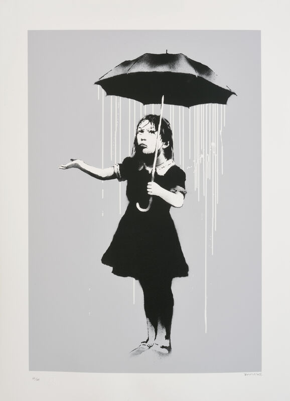 Banksy, ‘Nola, White rain’, 2008, Print, Screenprint in colours on Arches 88 wove paper, DIGARD AUCTION