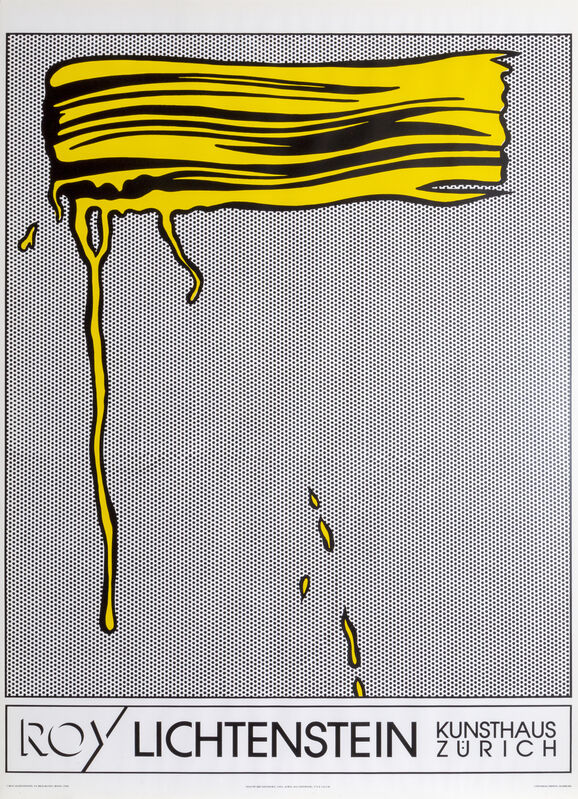 Roy Lichtenstein, ‘Yellow Brushstroke’, 1990, Ephemera or Merchandise, Poster, RoGallery