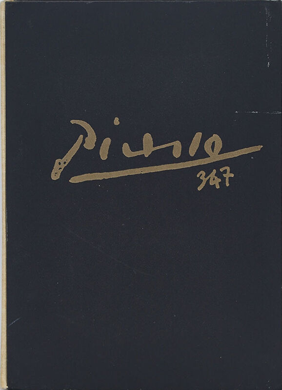 Pablo Picasso, ‘Picasso 347 (2 Volumes)’, 1970, Print, Two volumes illustrated with a total of 347 facsimile gravures; contained in a cream buckram over black cloth gilt embossed hard cover box, opening to a purple felt lined interior and the two similarly bound volumes containing the plates., Waddington's