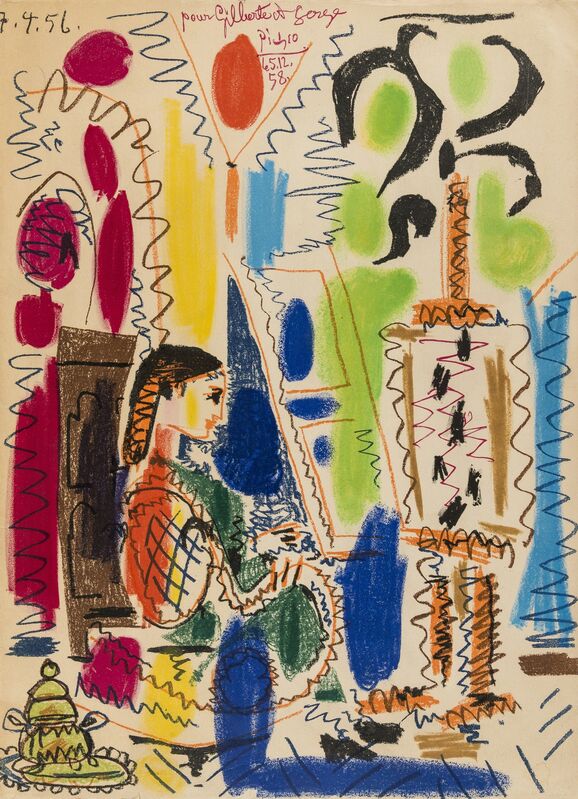 Pablo Picasso, ‘L'Atelier de Cannes (Bloch 794; Mourlot 279)’, 1958, Print, Lithograph printed in colours, on Arches paper, Forum Auctions