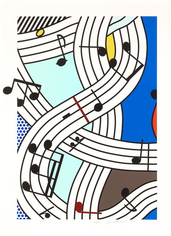 Roy Lichtenstein, ‘Composition I’, 1996, Print, Screenprint on Lanaquarelle watercolor paper., Fine Art Mia