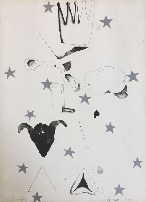 Jim Dine, ‘Silver Star’, 1966, Print, Lithograph on white wove paper, Artsy x Capsule Auctions