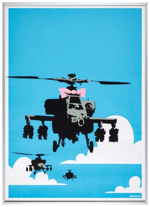 Banksy, ‘Happy Chopper’, 2003, Print, Screen-print in colors on wove paper, MoonStar Fine Arts Advisors