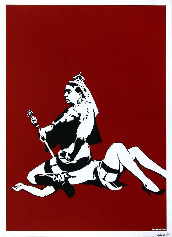 Banksy, ‘Queen Vic (Signed)’, 2003, Print, Limited edition serigraph on paper, Addicted Art Gallery
