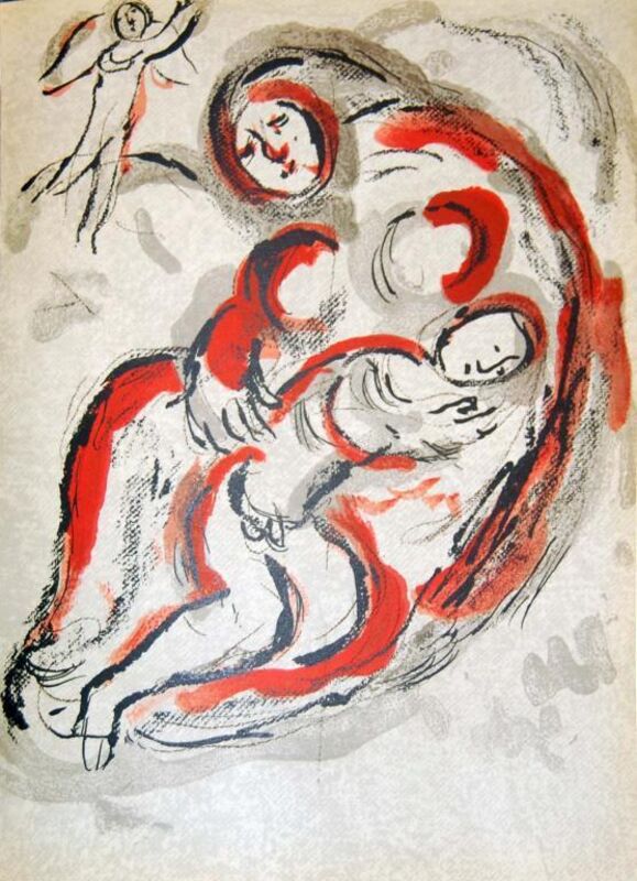 Marc Chagall, ‘Agar Dans Le Desert (Agar In The Desert)’, 1960, Print, Color lithograph on paper, Baterbys