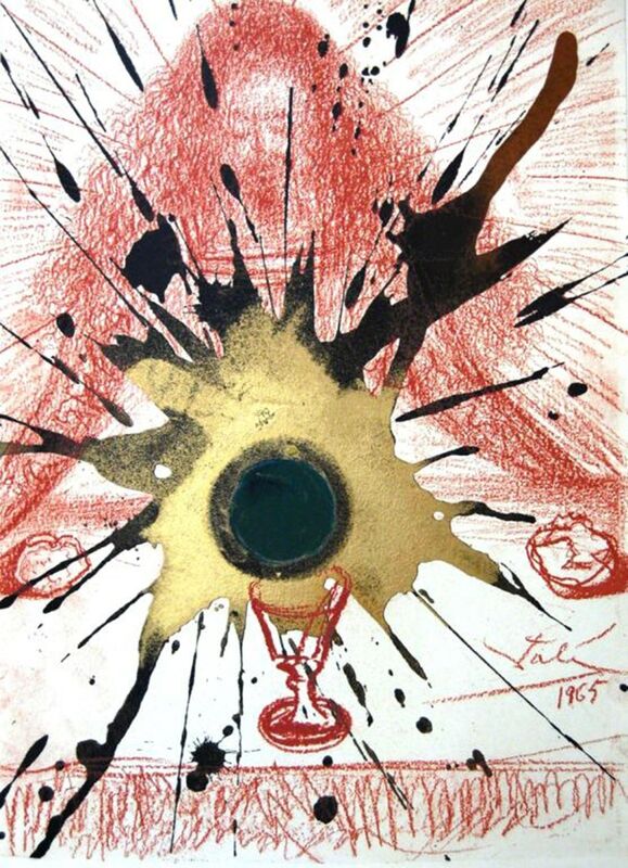 Salvador Dalí, ‘The Blood Of The New Covenant’, 1967, Print, Original colored lithograph on heavy rag paper, Baterbys