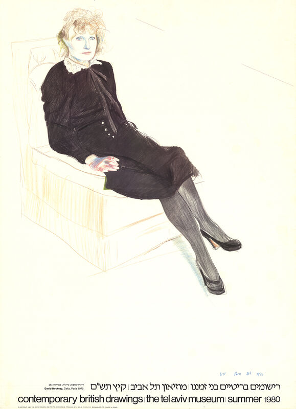 David Hockney, ‘Celia, Paris’, 1980, Ephemera or Merchandise, Offset Lithograph, ArtWise