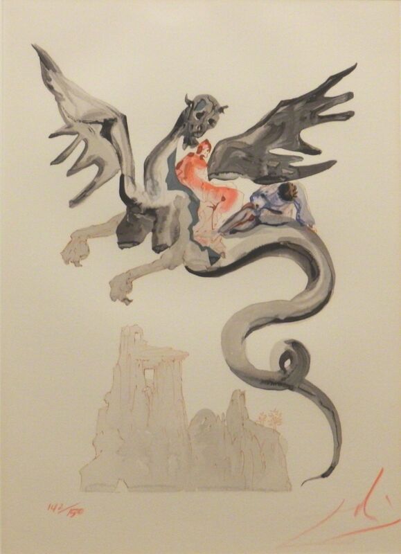Salvador Dalí, ‘Divine Comedy Hell Canto 18’, Print, Woodcut, Fine Art Acquisitions Dali 