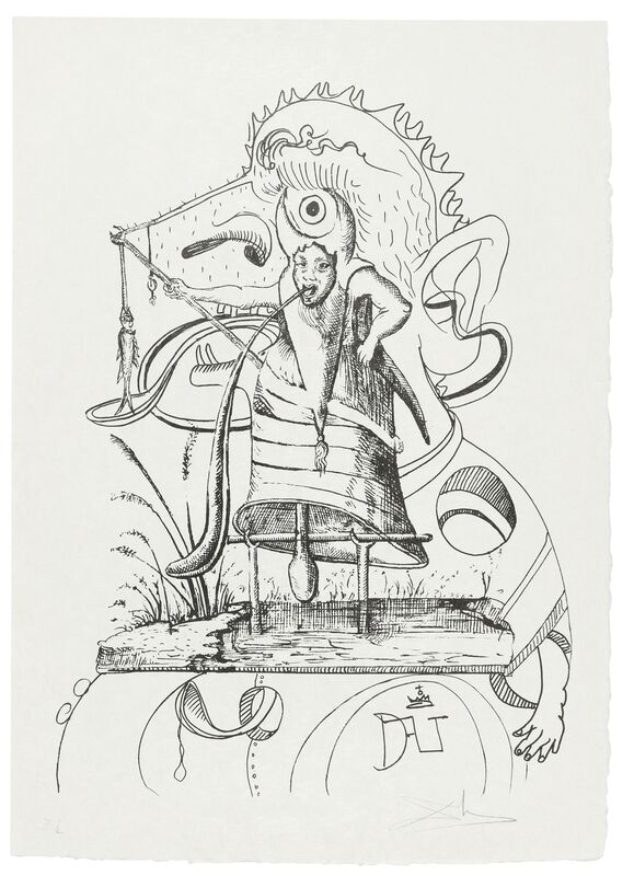 Salvador Dalí, ‘Les Songes drôlatiques de Pantagruel’, 1973, Print, The complete portfolio of 25 lithographs printed in black and white on Japon Nacré paper, Christie's