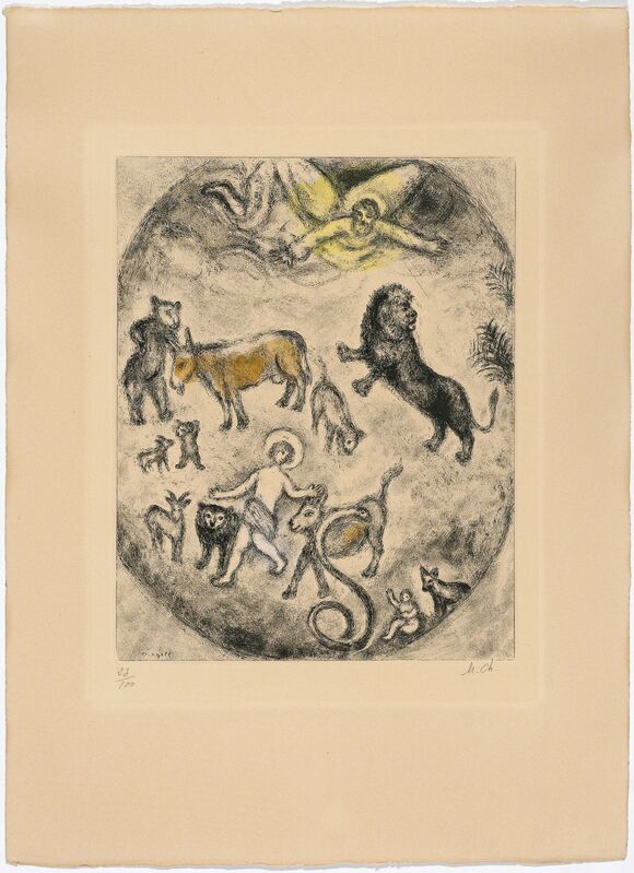 Marc Chagall, ‘From: Bibel’, 1958, Print, Etching, coloured, Koller Auctions