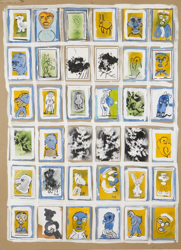 Hans Krüsi, ‘"Bilder aus dem alltag”’, Drawing, Collage or other Work on Paper, Mixed media on paper laid on cardboard, Veritas