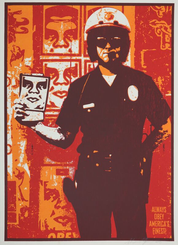 Shepard Fairey, ‘Americas Finest’, 2000, Print, Screenprint in colours, Chiswick Auctions