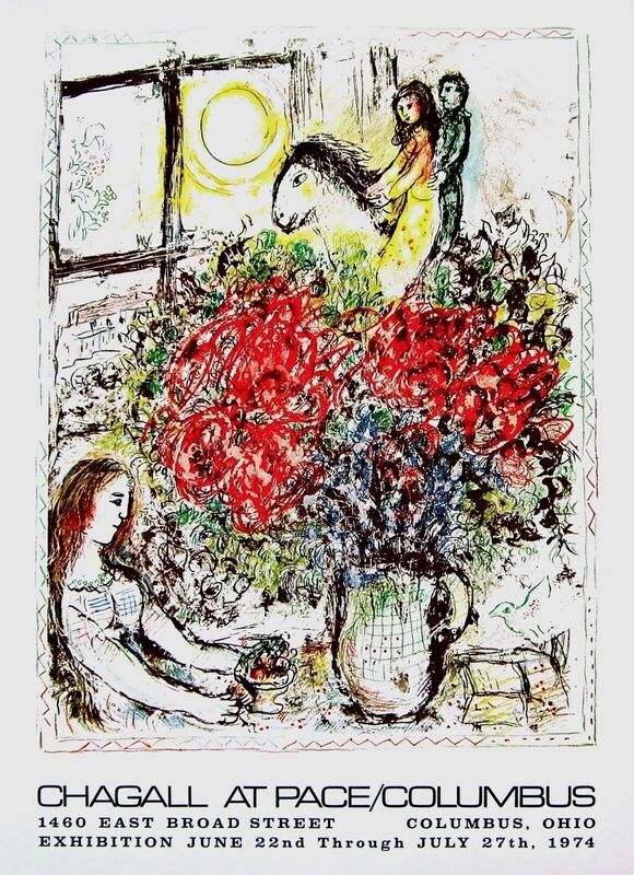 Marc Chagall, ‘Chagall at Pace/Columbus ’, 1974, Posters, Offset lithograph on wove paper, Art Commerce