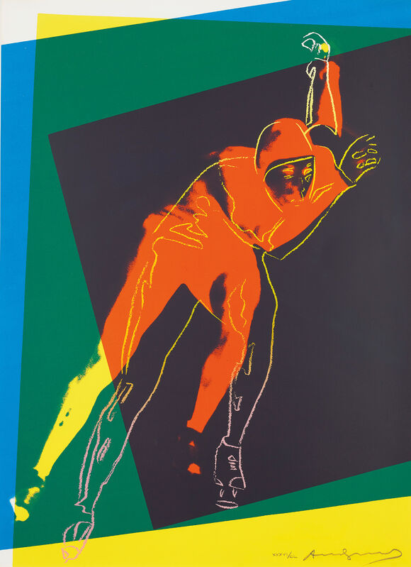 Andy Warhol, ‘Speed Skater, from Art and Sports portfolio’, 1983, Print, Screenprint in colours, on Arches 88 paper, the full sheet., Phillips