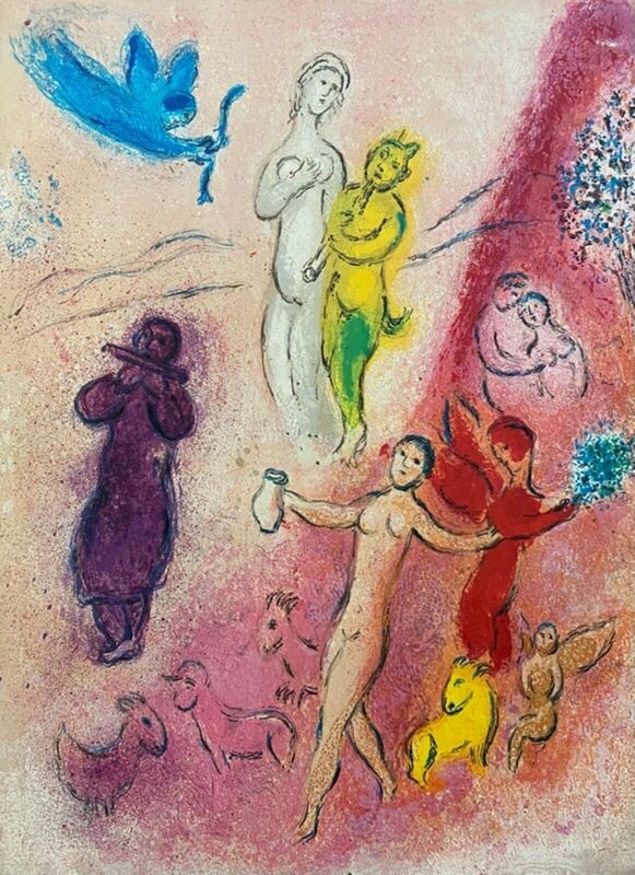 Marc Chagall, ‘“La Fable de Syringe (The Syrinx Fable),” from Daphnis et Chloé (Cramer 46; Mourlot 322)’, 1977, Ephemera or Merchandise, Offset lithograph on wove paper, Art Commerce