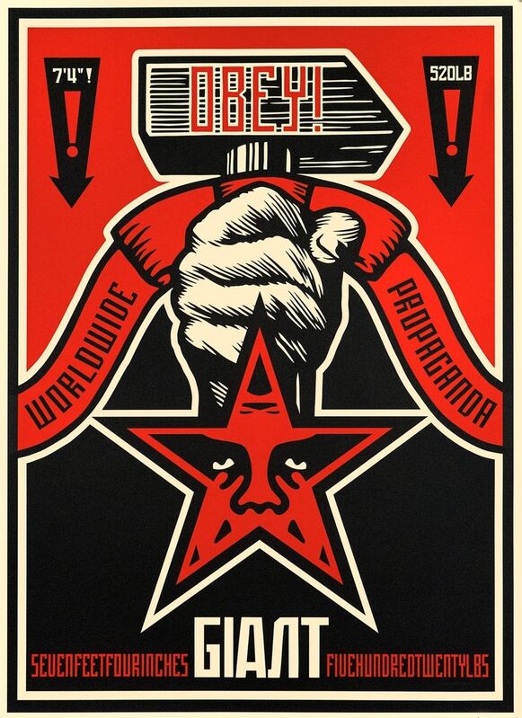 Shepard Fairey, ‘Hammer’, 2019, Print, Serigraph on Coventry Rag paper with hand-deckled edges, Samhart Gallery
