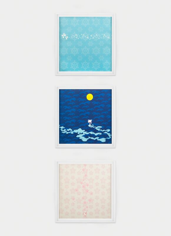 Takashi Murakami, ‘Snow, Moon, Flower’, 2011, Print, Offset lithograph on paper (3), Julien's Auctions