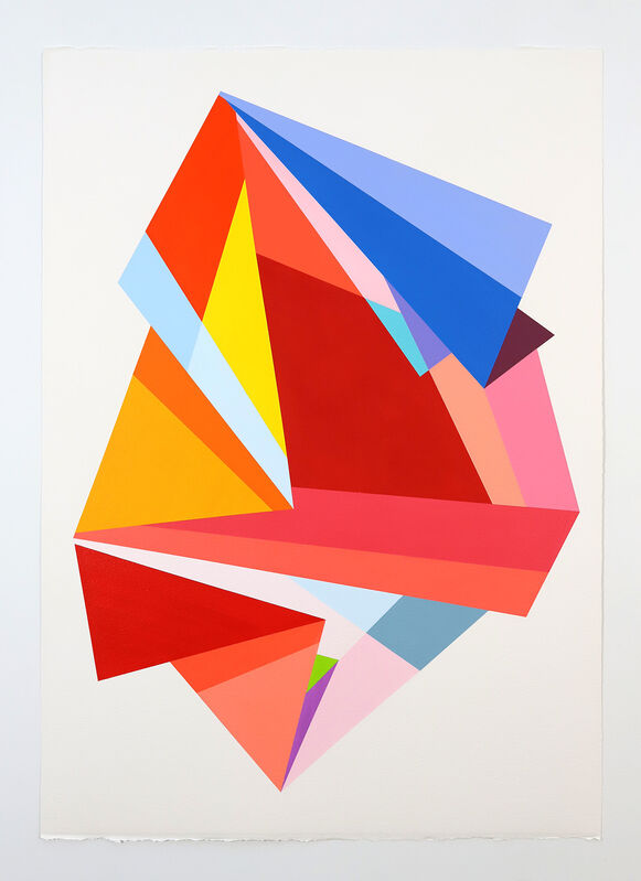 Rachel Hellmann, ‘Rotate’, 2019, Drawing, Collage or other Work on Paper, Acrylic on paper, Saenger Galería